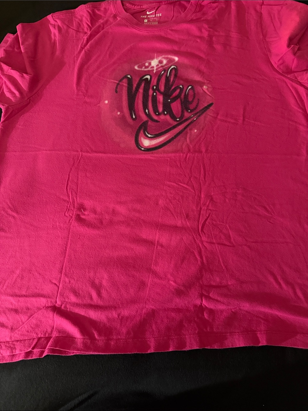 Nike Hot Pink Graphic Swoosh Tee